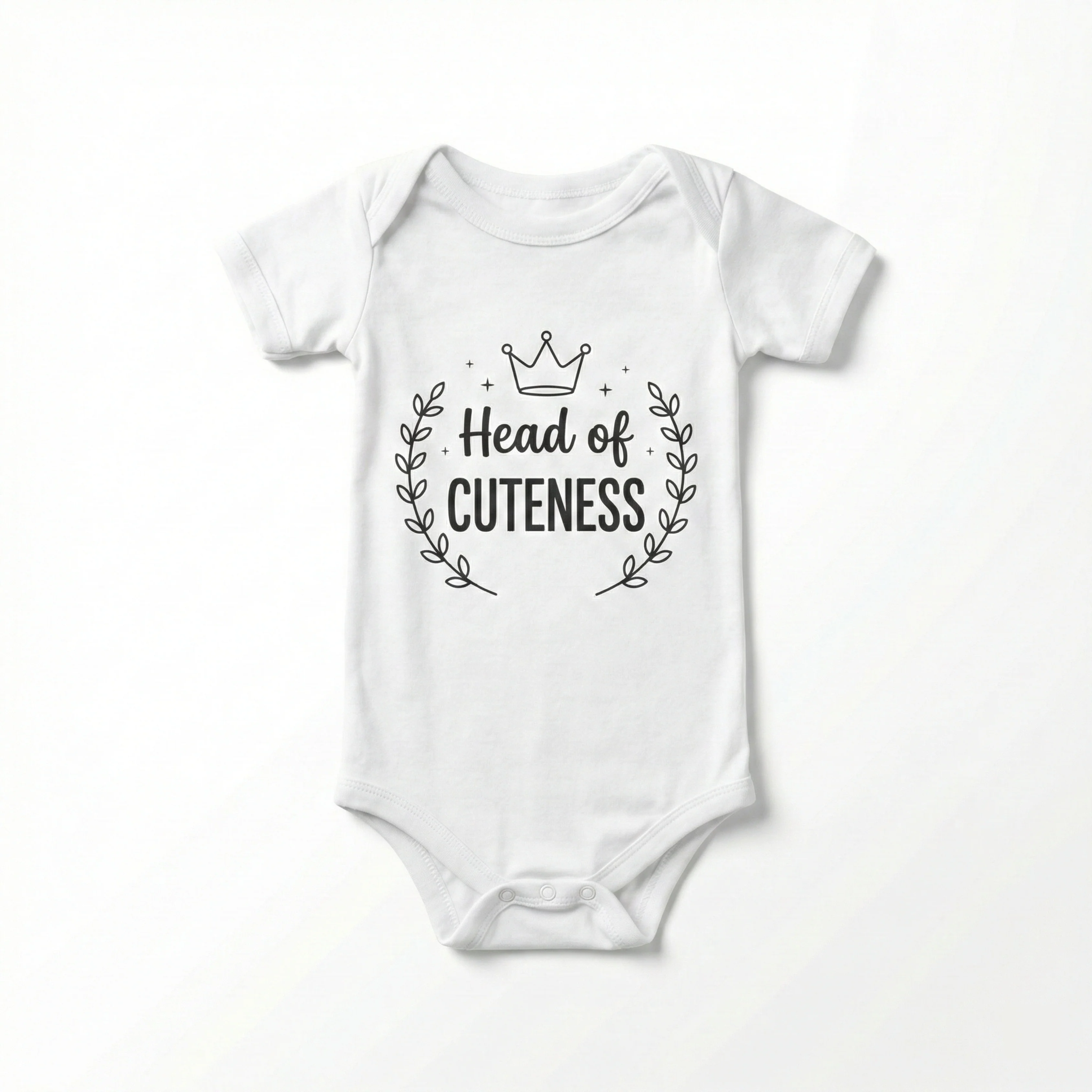 AMA™ "Head of Cuteness" – Funny Baby Bodysuit - Image 5