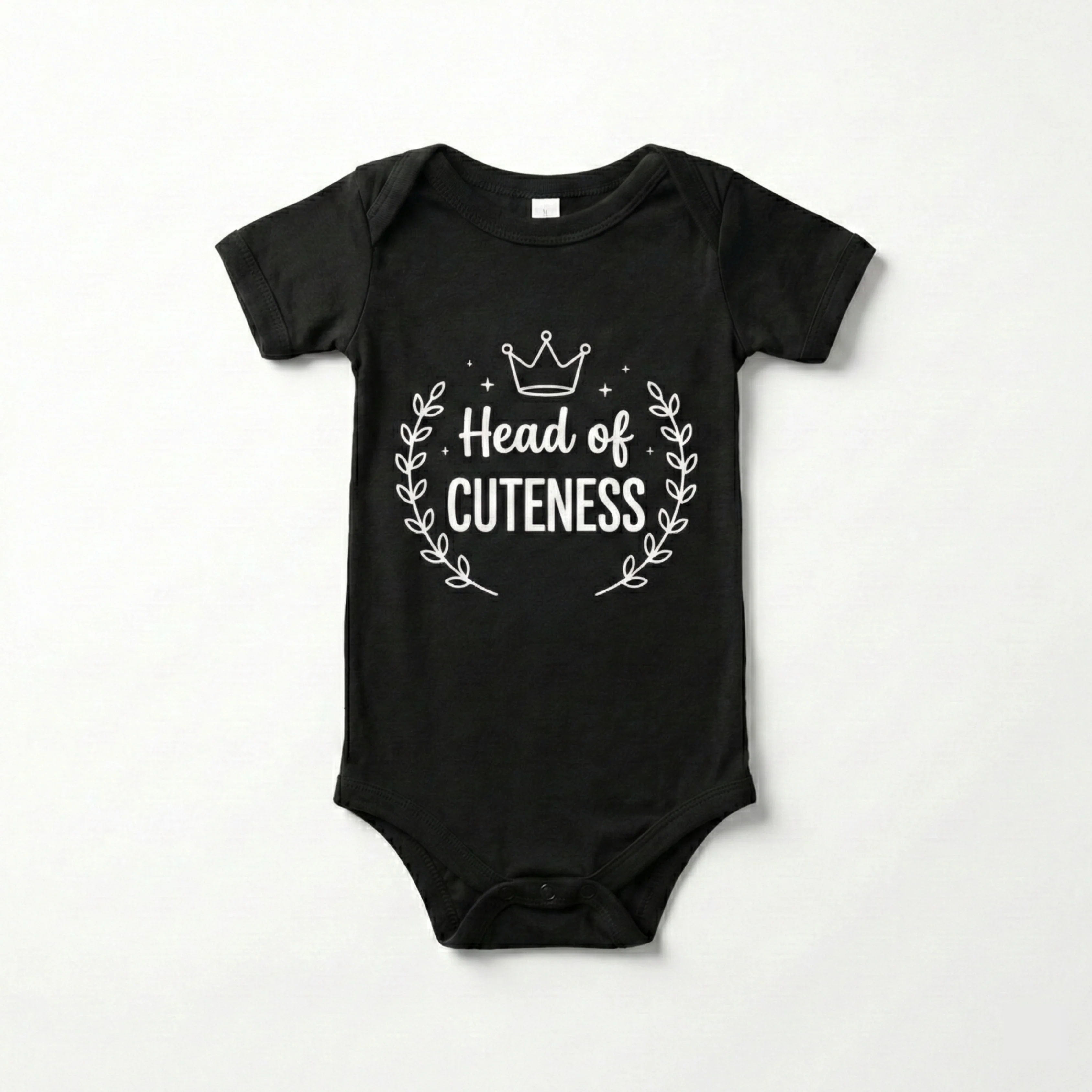 AMA™ "Head of Cuteness" – Funny Baby Bodysuit - Image 8