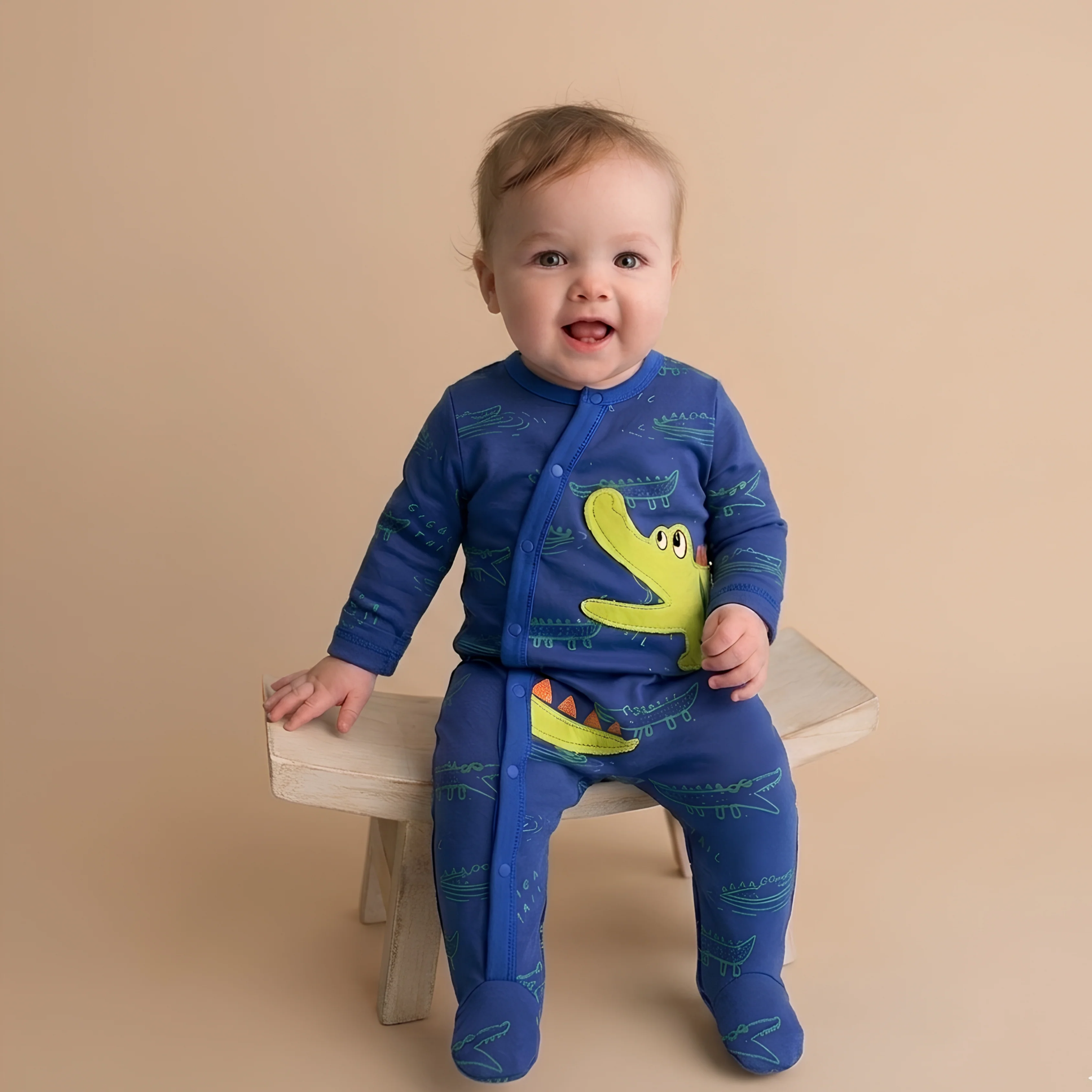 AMA™ Little Crocodile Kids Onesie - Image 2