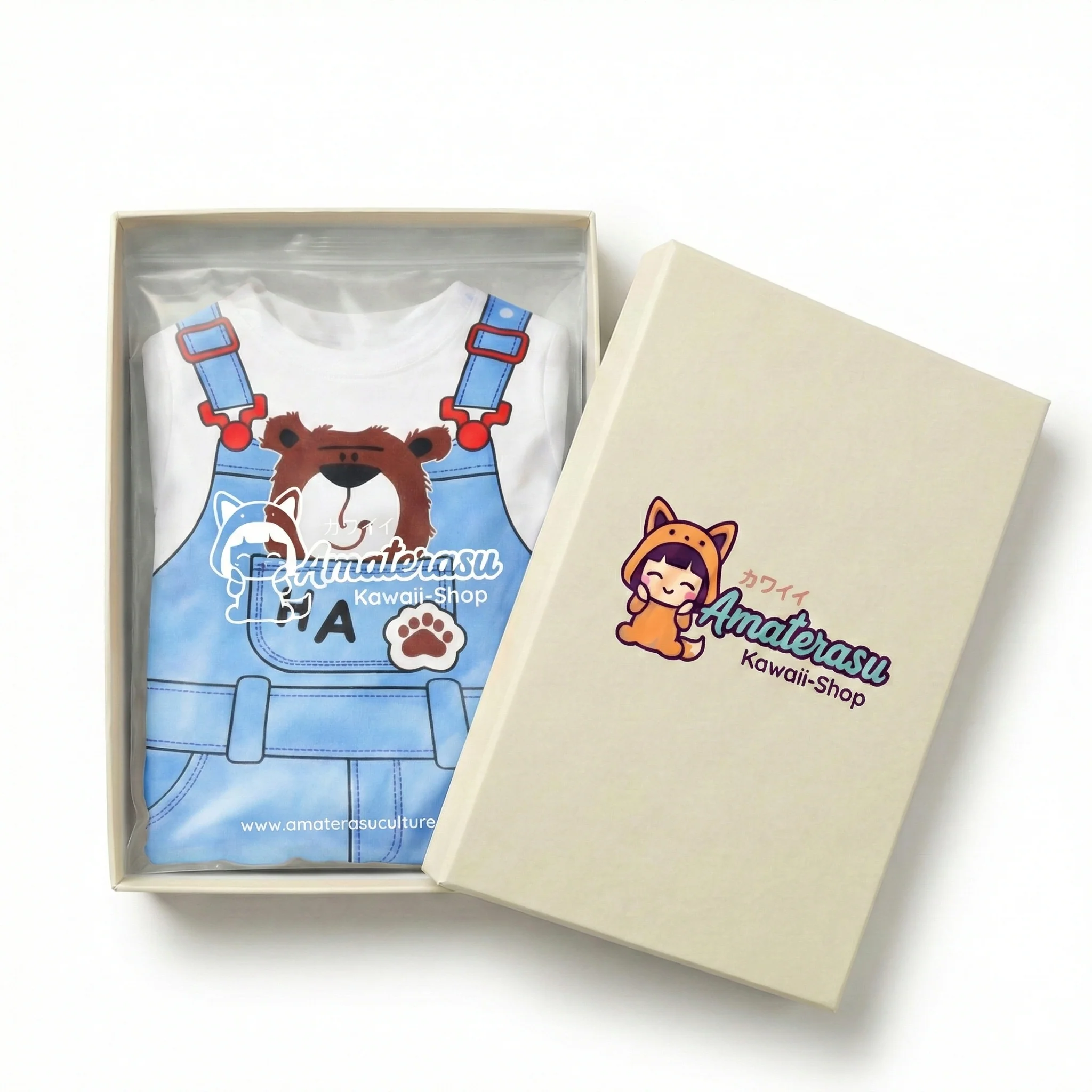 AMA™ Little Denim Bear Kids Onesie - Image 4