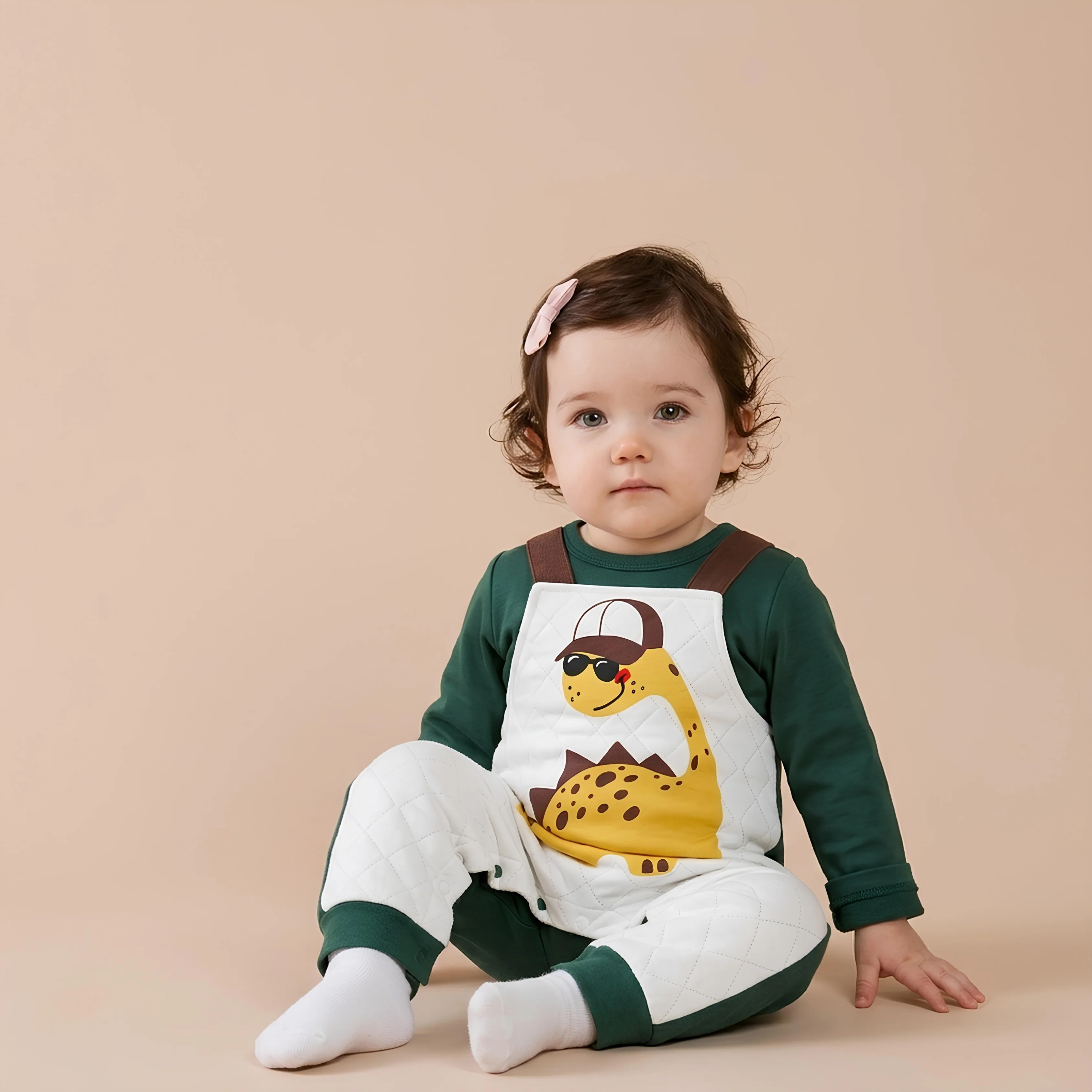 AMA™ Little Dino Explorer Kids Onesie - Image 2