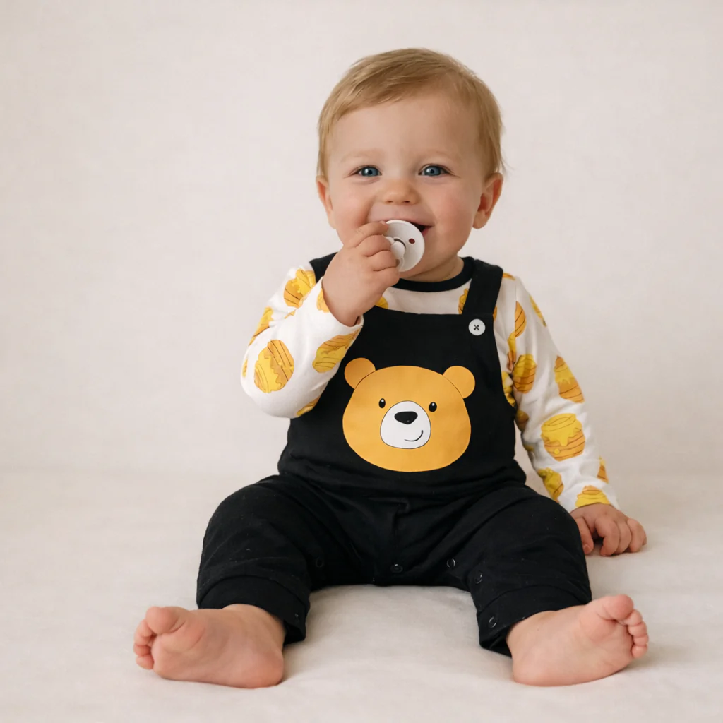 AMA™ Little Honey Bear Kids Onesie - Image 2