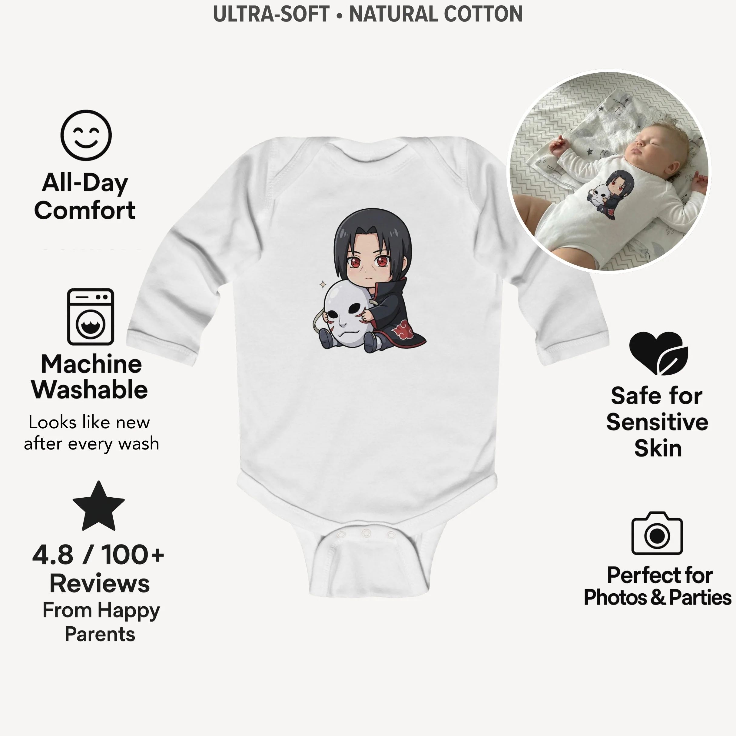 AMA™ Little Itachi Kids Bodysuit - Image 3