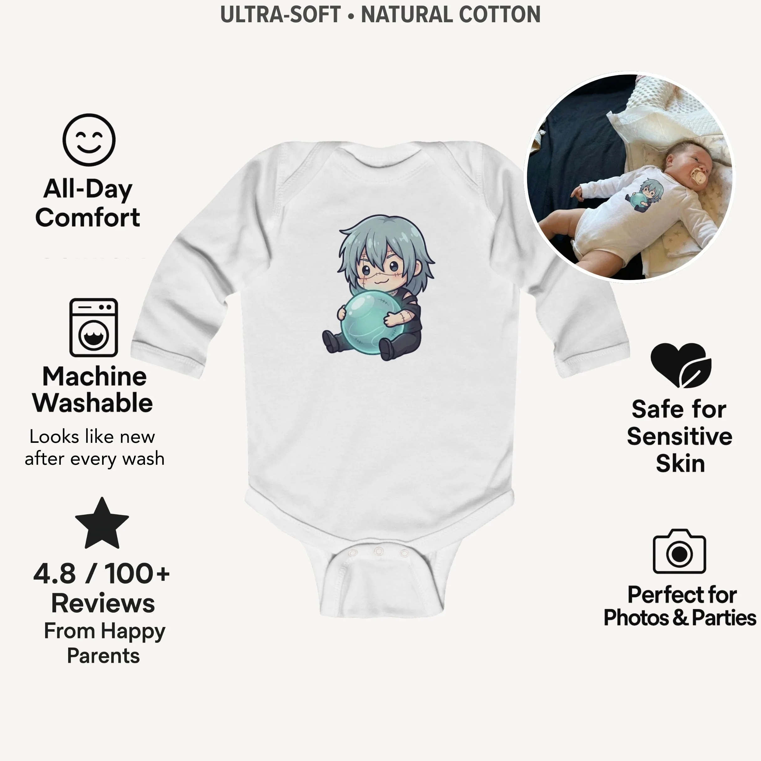 AMA™ Little Mahito Kids Bodysuit - Image 3