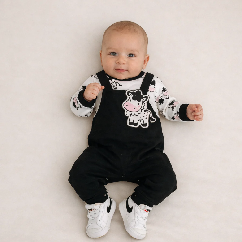 AMA™ Little Moo Cow Kids Onesie - Image 2