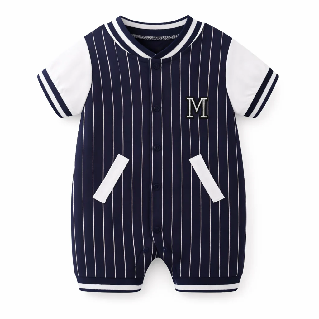 AMA™ Little MVP Pinstripe Kids Onesie - Image 5