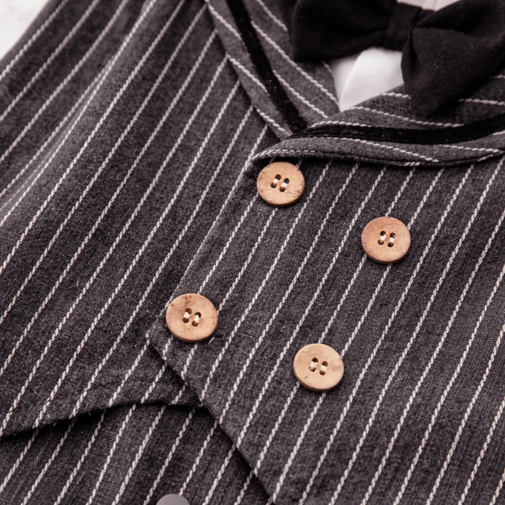 AMA™ Little Pinstripe Gentleman Kids Onesie - Image 10