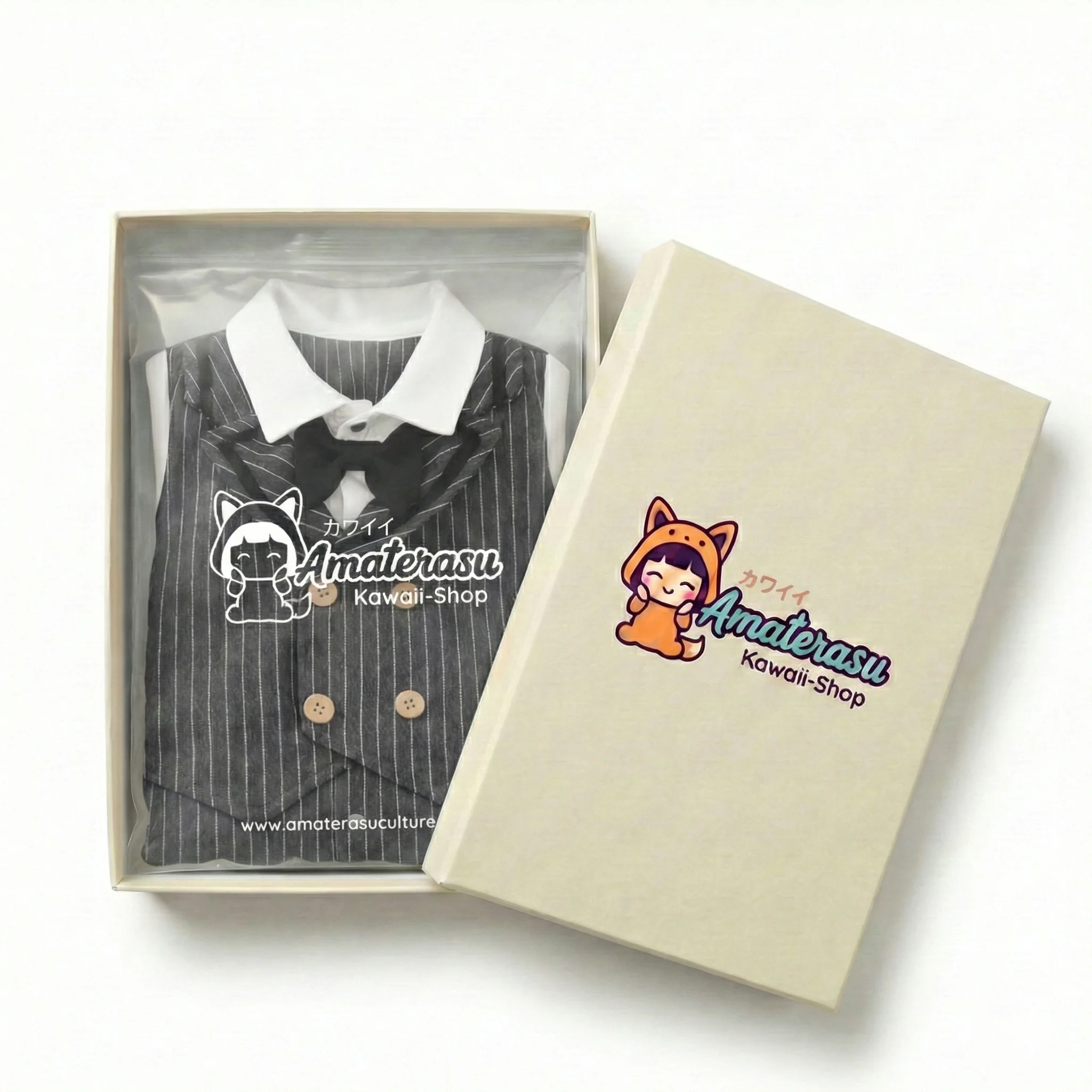 AMA™ Little Pinstripe Gentleman Kids Onesie - Image 4