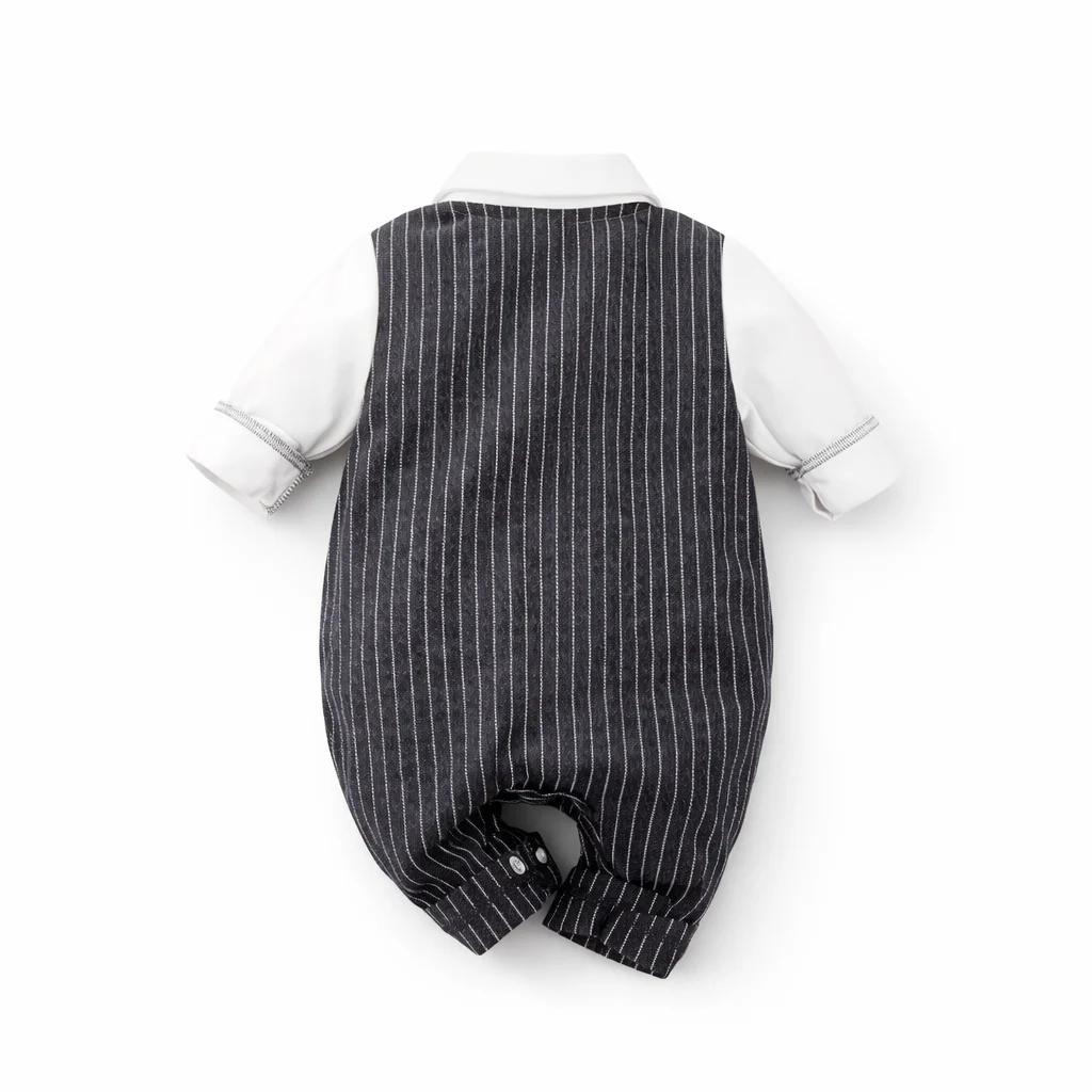 AMA™ Little Pinstripe Gentleman Kids Onesie - Image 6