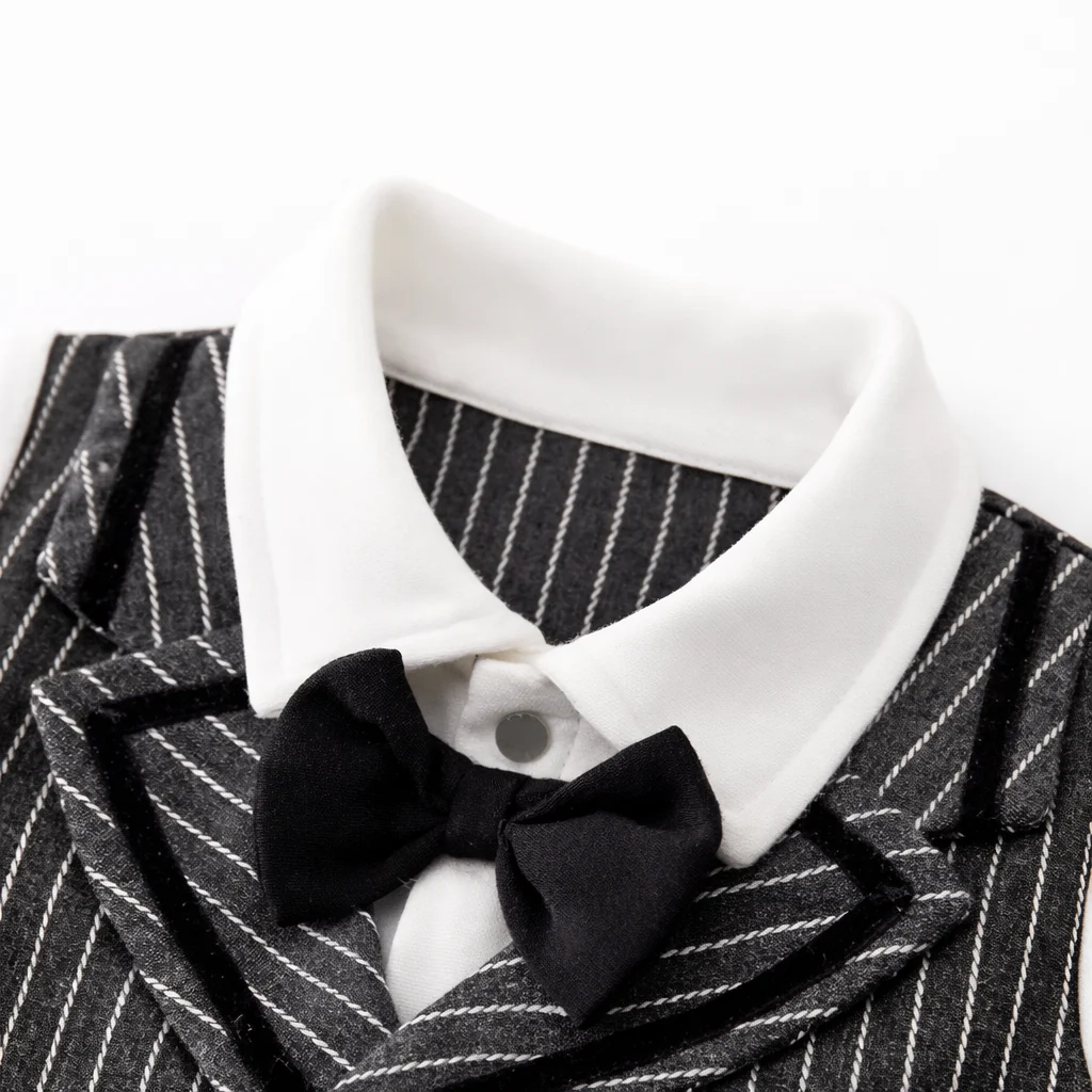 AMA™ Little Pinstripe Gentleman Kids Onesie - Image 7