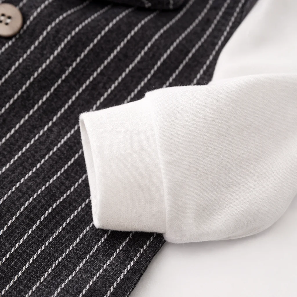 AMA™ Little Pinstripe Gentleman Kids Onesie - Image 9