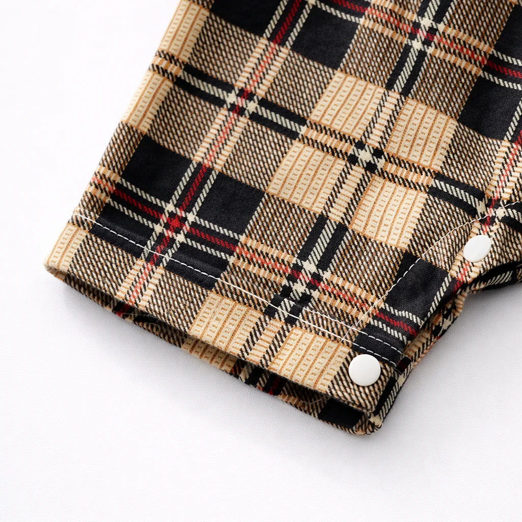 AMA™ Little Plaid Gentleman Kids Onesie - Image 10