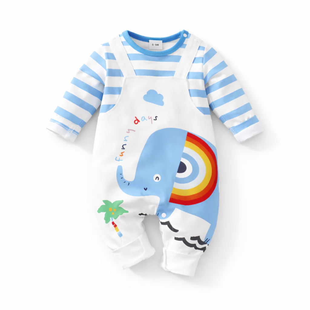 AMA™ Little Rainbow Elephant Kids Onesie - Image 5