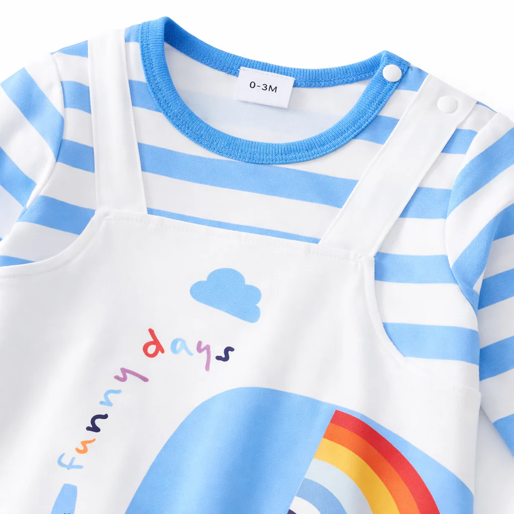 AMA™ Little Rainbow Elephant Kids Onesie - Image 8