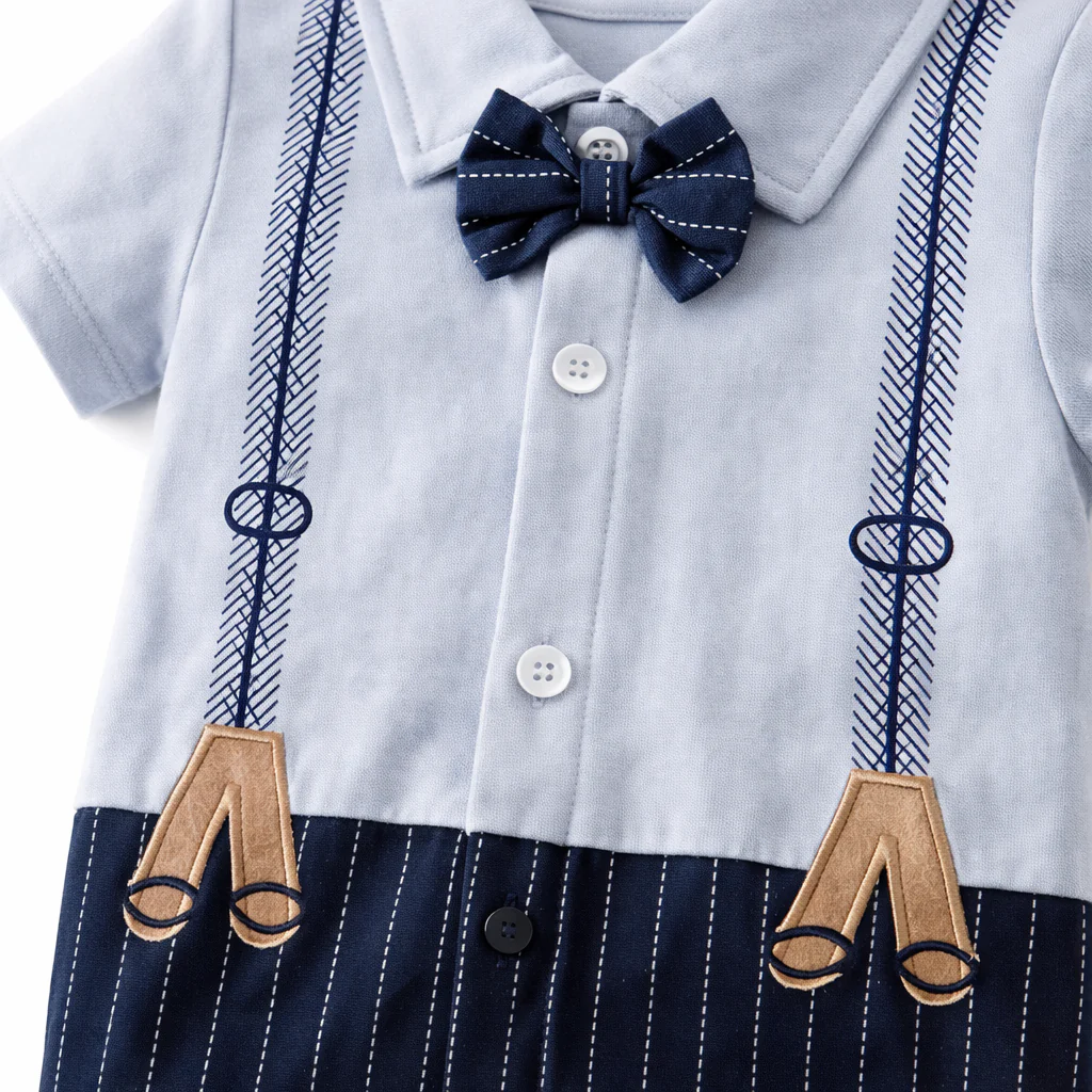 AMA™ Little Suspenders Gentleman Kids Onesie - Image 8