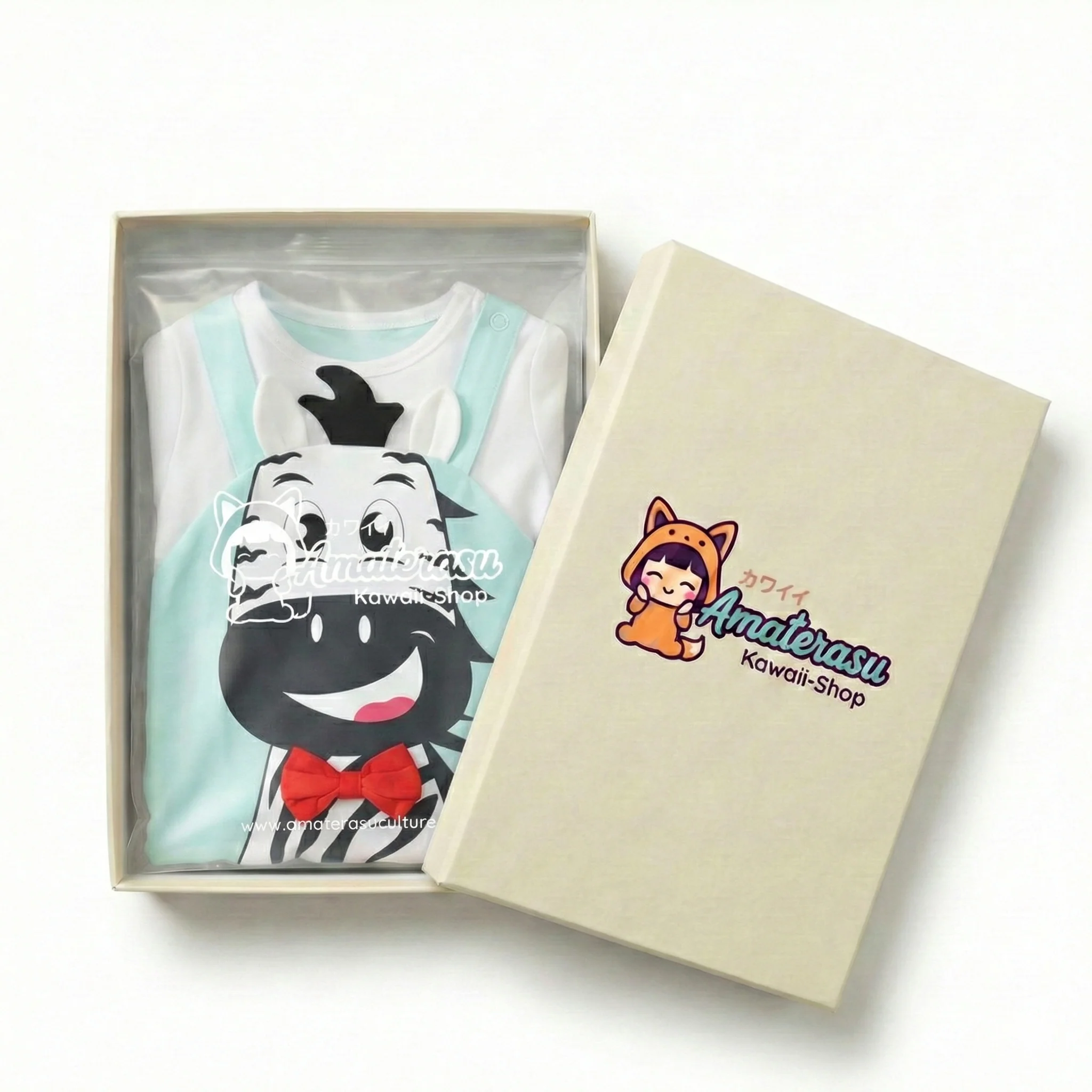 AMA™ Little Zebra Bowtie Kids Onesie - Image 4