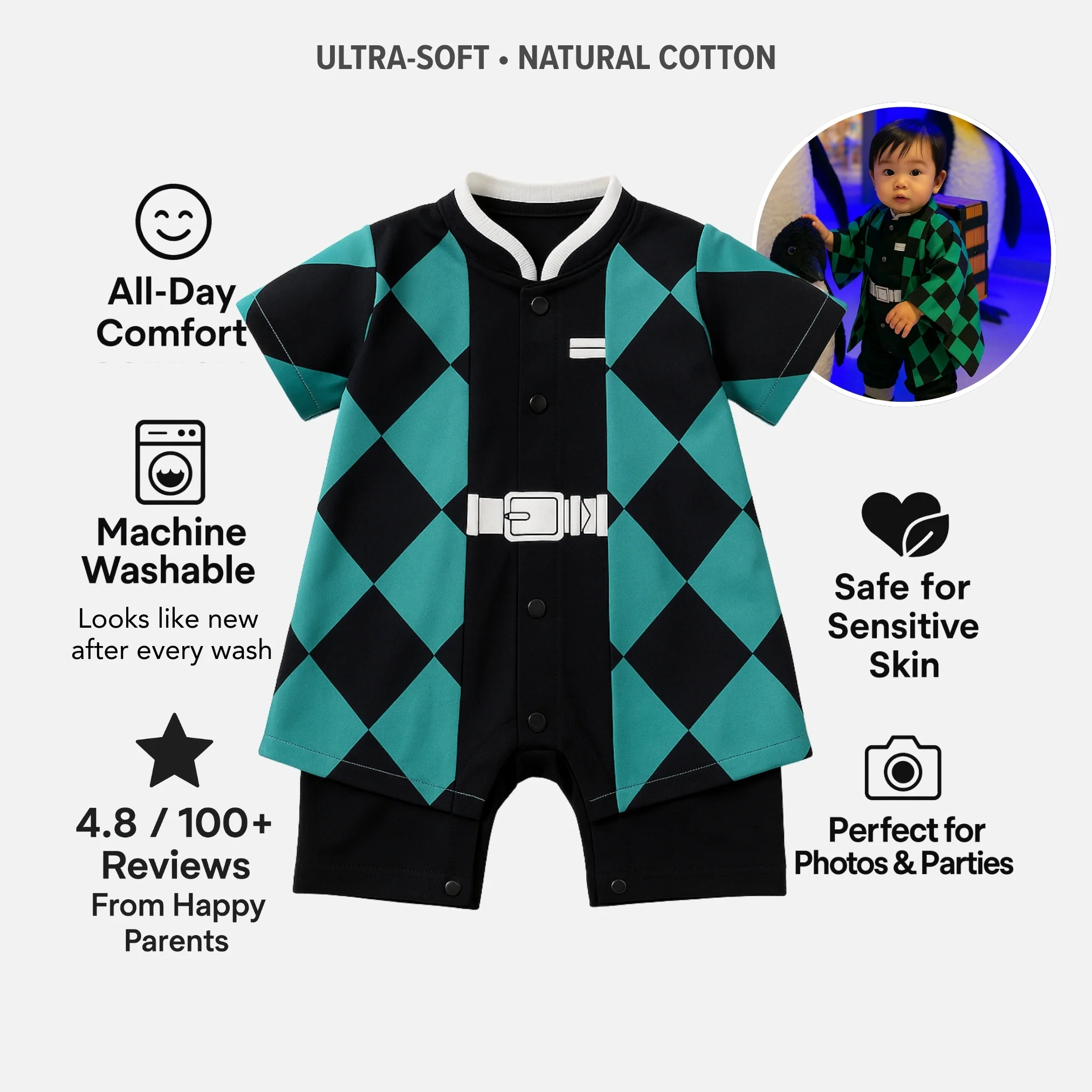 AMA™ Little Tanjiro Kids Onesie - Image 3